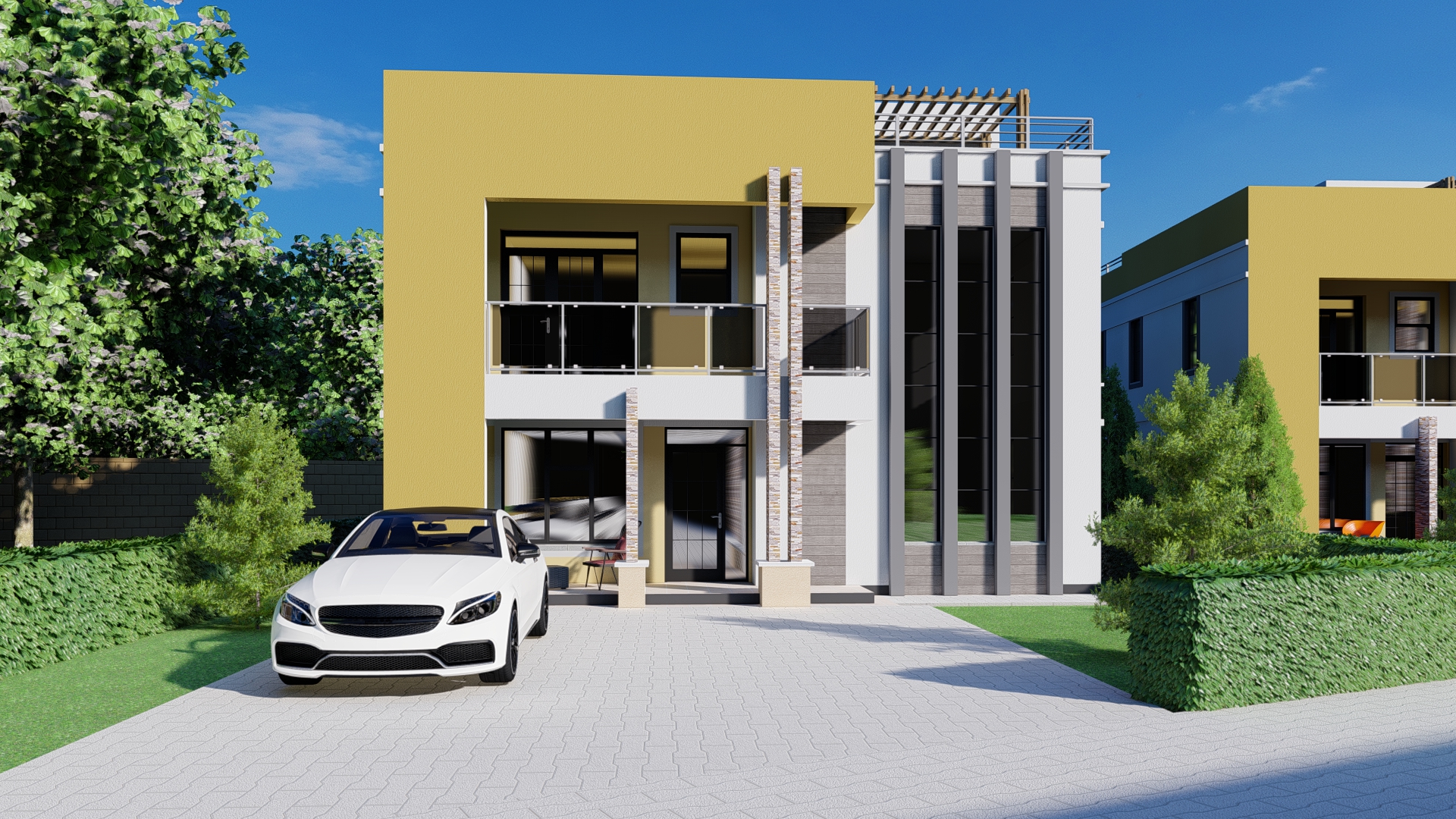 Premium townhouse exterior