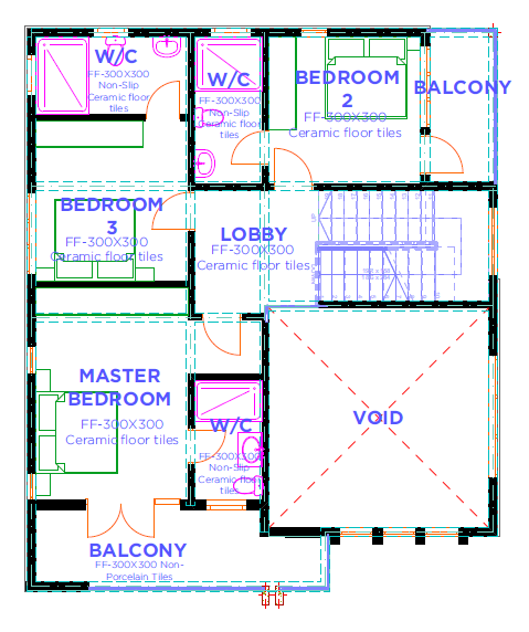Alternative floor plan layout option 2