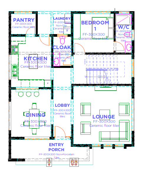 Floor plan layouts for ground floor and first floor